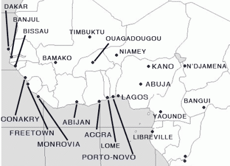 – 200812west african cities