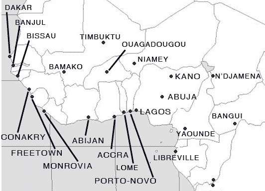 – 200812west african cities