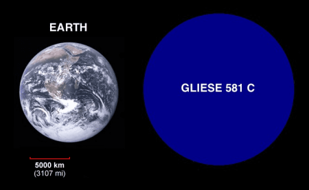 – 201010Gliese581cEarthComparison2