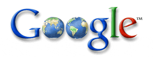 Google's first Earth Day doodle was in 2001, featured two views of the Earth.