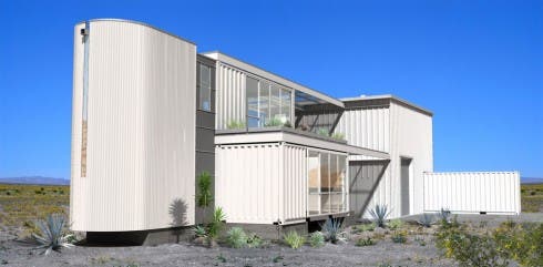 Mojave Desert container home 