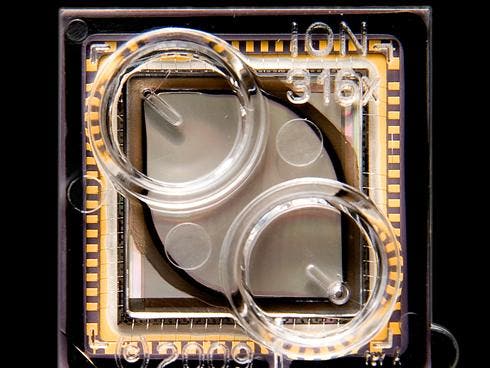 The 100 Mb Ion 316 semiconductor sequencing chip released in July 2011