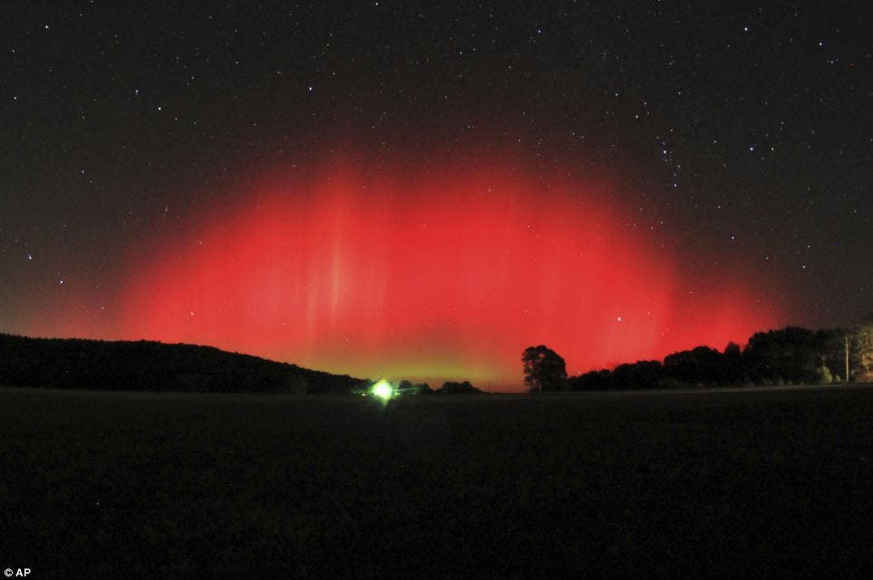 Ozark, Arkansas Nothern Lights. (c) Brian Emfinger