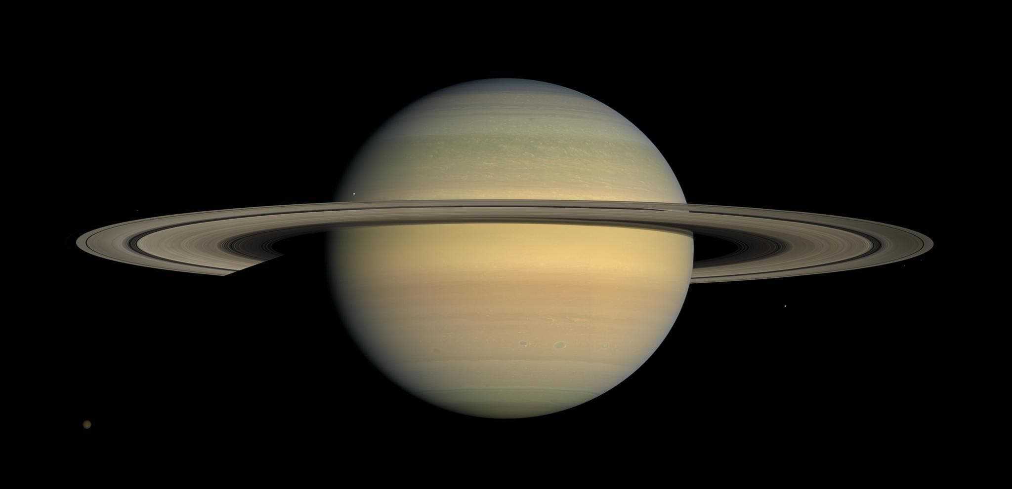 Saturn and its rings