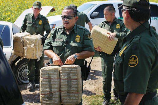 Last year along the Mexican border, U.S. authorities seized 2.4 million pounds of marijuana, 10,182 pounds of cocaine, 4,576 pounds of heroin and 933 pounds of methamphetamine.