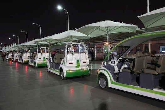 The Expo&#8217;s Softly Whirring Fleet of Electric Vehicles