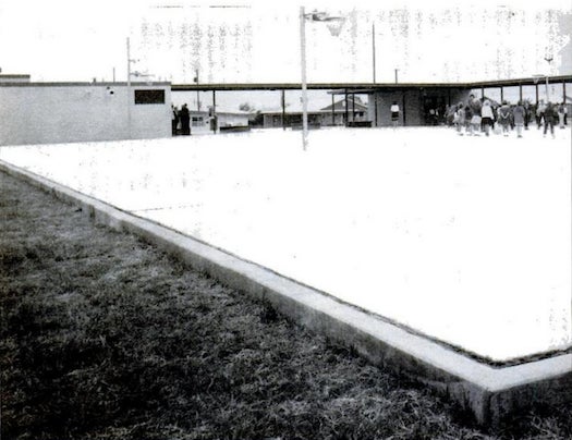 "At the new Abo elementary school in Artesia, N. Mex., the children go up to the roof to play--and underground to study. The country's first underground school, it is also the largest fallout shelter. It accommodates 540 children through sixth grade, can house 2,160 adults and children for two weeks as an emergency shelter. It's built to withstand blast and fallout from a 20-megaton bomb." Read the rest of the story in the October 1963 issue of <em>Popular Science</em>.