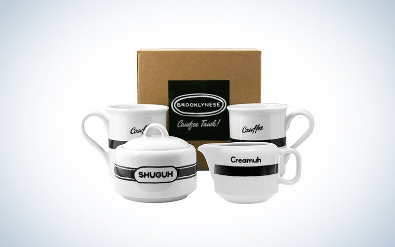 Fishs Eddy Brooklynese Coffee Set