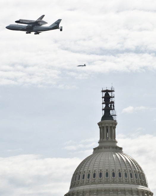 Next stop on the shuttle's tour of our nation's capital: the Capitol Building.