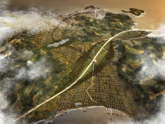 OnJin-gun island will be transformed as a sustainable resort and the masterplan will eventually connect South to North Korea and the airport via the world’s longest bridge.