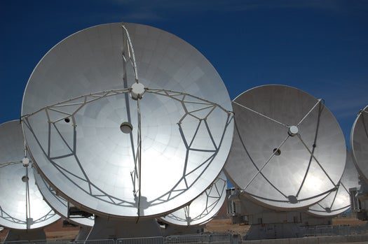 The receivers inside ALMA's 12-meter antennae are cooled to 4 degrees Kelvin, which is -269 Fahrenheit. This is done to avoid radio interference from the sensitive electronics.