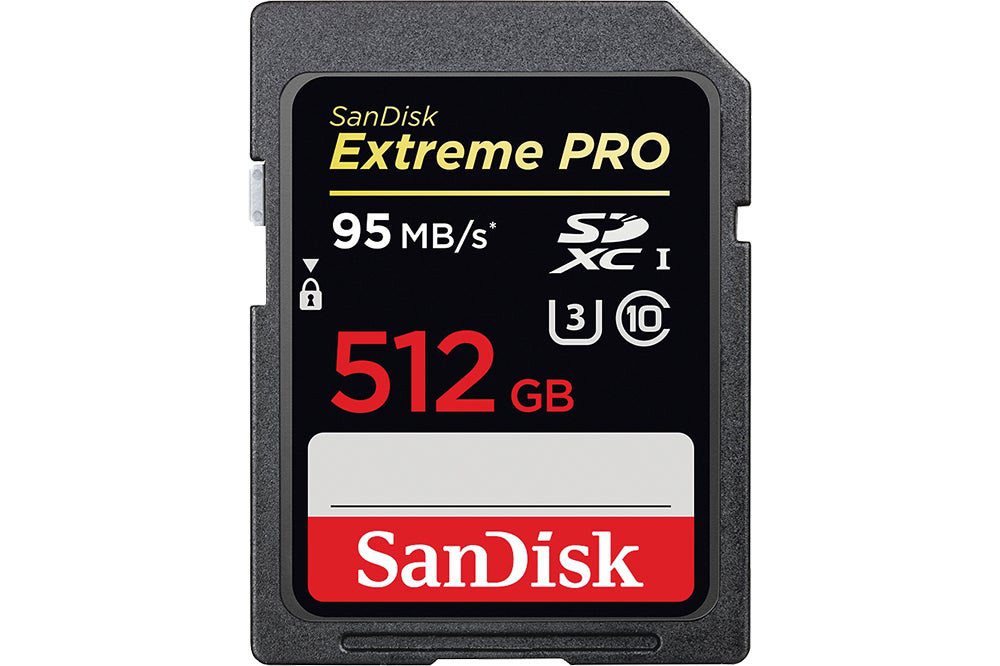 SanDisk has created the largest-capacity SD card available. To pack a half-terabyte (512 GB) of memory into an object the size of a postage stamp, SanDisk arranged two vertical 16-die stacks side by side. <a href="http://www.bhphotovideo.com/bnh/controller/home?O=&amp;sku=1082352&amp;gclid=CjwKEAiAqrqkBRCep-rKnt_r_lkSJAArVUBc0hlF_B3dx2pnpWFCiPg8iexkulFiKoTofCsrC3O80hoCnADw_wcB&amp;is=REG&amp;A=details&amp;Q="><strong>$640</strong></a>