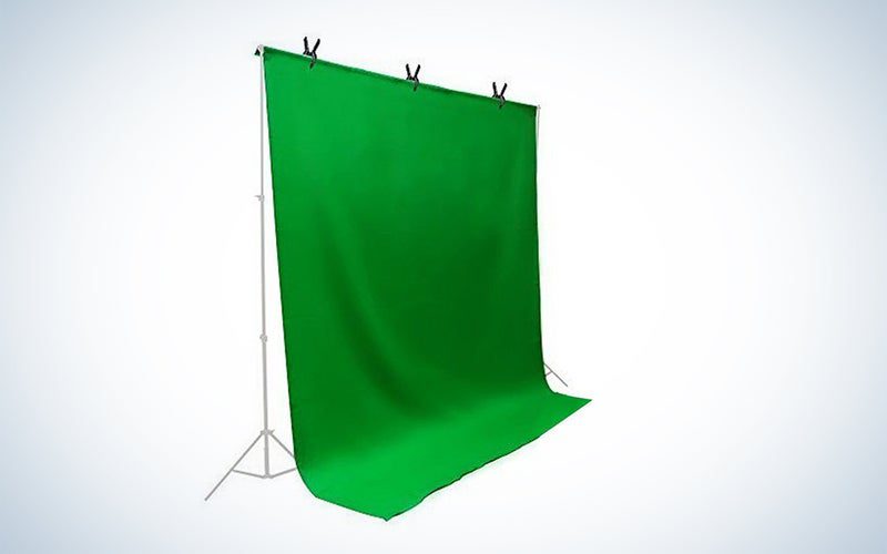 LimoStudio Green Chromakey Muslin Backdrop and Stand