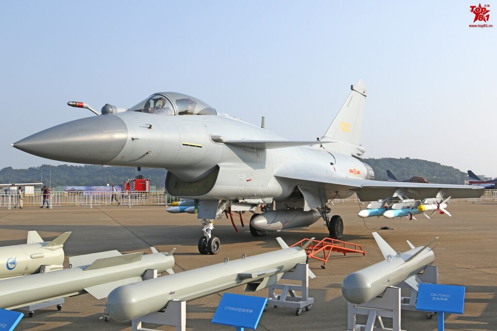 J-10B China medium Fighter Zhuhai 2016 & smart bombs and anti-ship cruise missiles