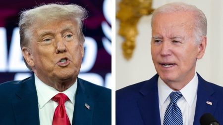 – 202310Politics Trump and Biden 102323 AP Jose Luis Magana and Evan Vucci