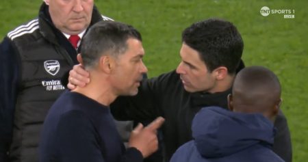 – 202403Sergio Conceicao and Mikel Arteta after Arsenal beat Porto 1d2e