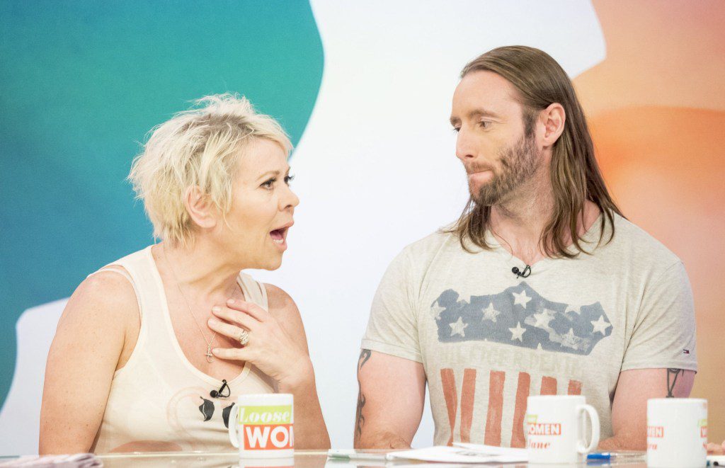 Editorial use only Mandatory Credit: Photo by Ken McKay/ITV/Shutterstock (8858784bo) Tina Malone and Paul Chase 'Loose Women' TV show, London, UK - 06 Jun 2017