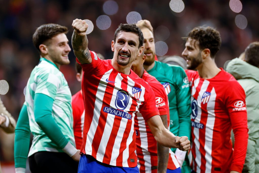 Atletico Madrid stars celebrate