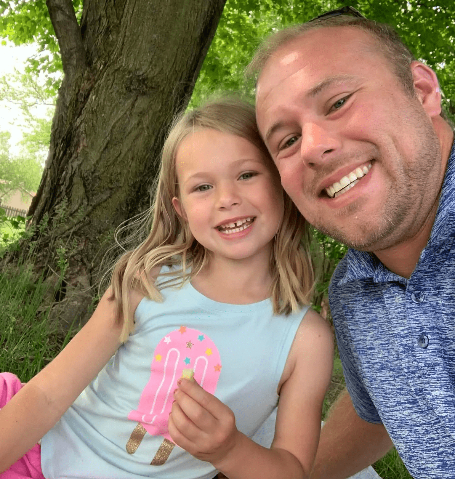 Sloan with her dad Jason (Picture: Facebook)