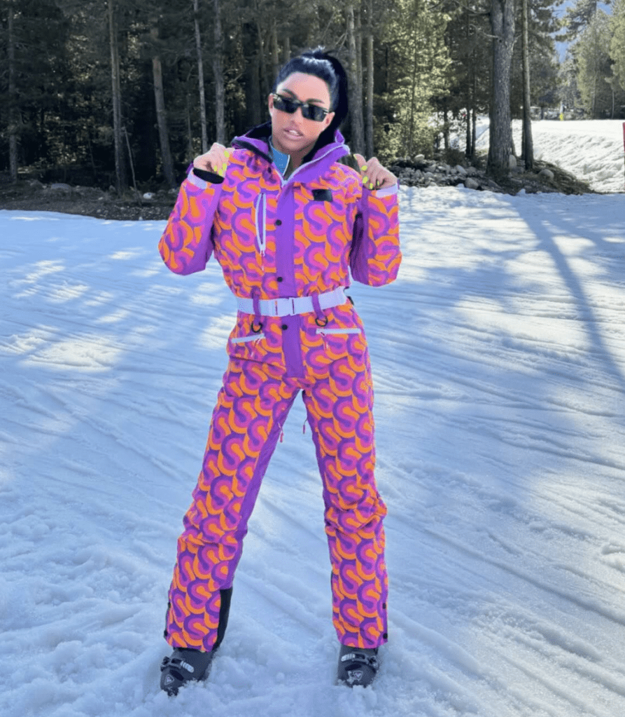 Katie Price on slopes