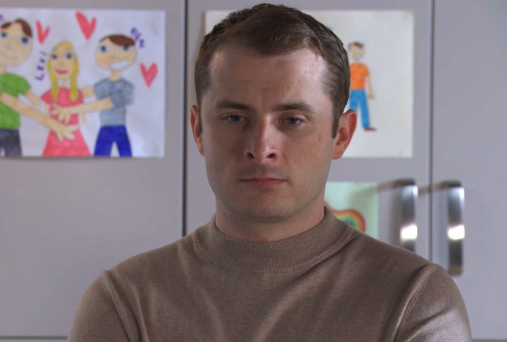 Ben looking annoyed in EastEnders