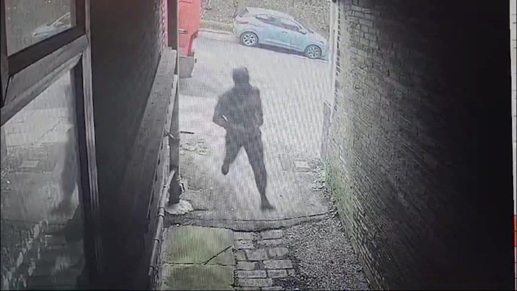 Video grab from footage of a man being being dragged into a van on Westcroft Rd, Bradford at 11.10am on Wednesday 6 2024. Photo released March 14 2024. CCTV footage has caught the terrifying moment a man in Bradford was apparently kidnapped in broad daylight.The footage, taken on March 6, on Westcroft Rd, Bradford at 11.10am on Wednesday 6, shows a red van pulling up outside a house before three men get out and head down and alleyway.Moments later, the three are scene dragging a man into the van as he tries desperately to escape before they make off.