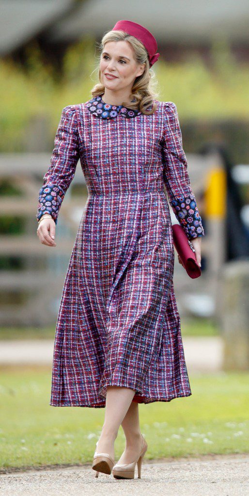 ENGLEFIELD GREEN, UNITED KINGDOM - MAY 20: (EMBARGOED FOR PUBLICATION IN UK NEWSPAPERS UNTIL 48 HOURS AFTER CREATE DATE AND TIME) Sophie Carter attends the wedding of Pippa Middleton and James Matthews at St Mark's Church on May 20, 2017 in Englefield Green, England. (Photo by Max Mumby/Indigo/Getty Images)