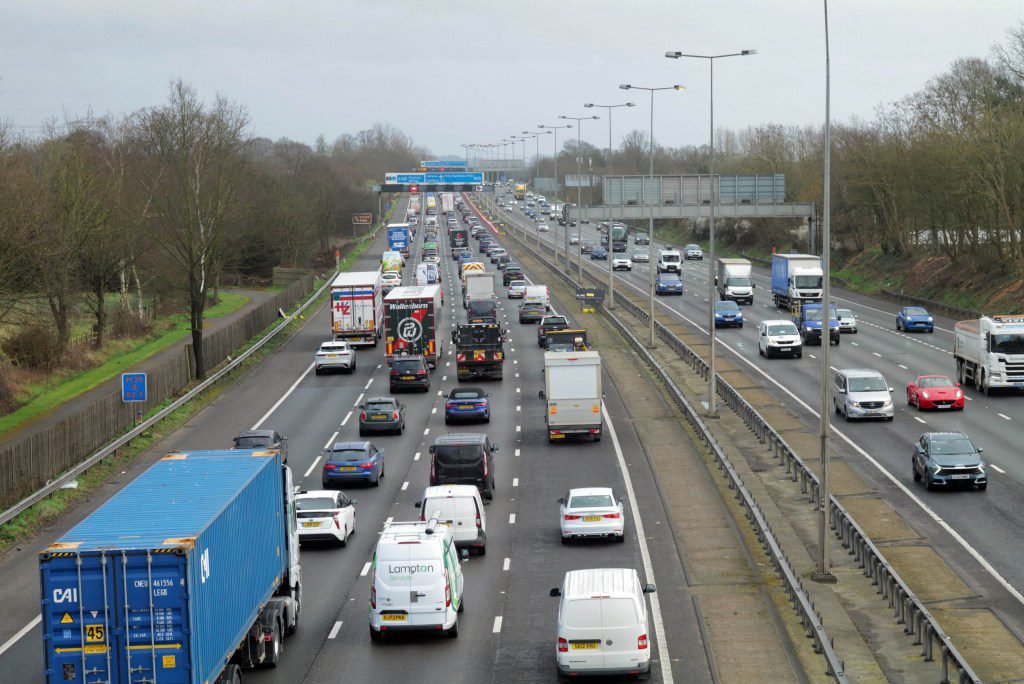 Traffic on the M25