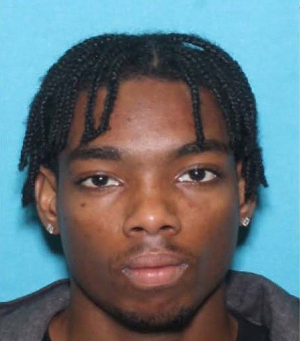 Andre Gordon, 26, is accused of fatally shot his sister, his stepmother and a woman he has children with Saturday morning, March 16, 2024, in Falls Township, Bucks County. He was taken into custody hours later after a standoff in Trenton. (Courtesy of Bucks County DA)