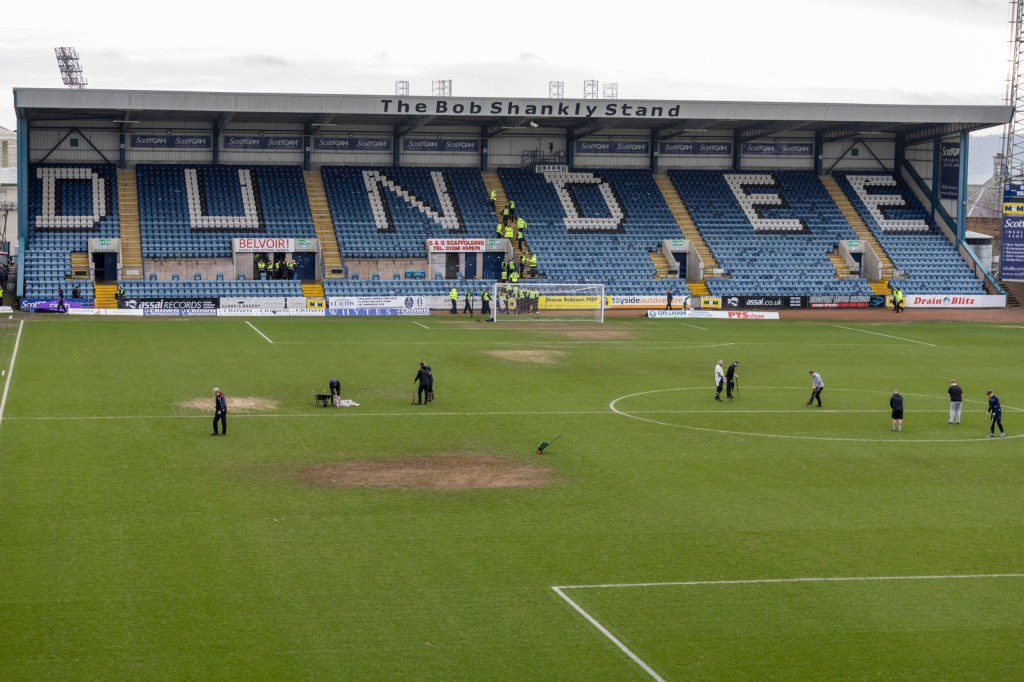 The Dundee ground being worked on.