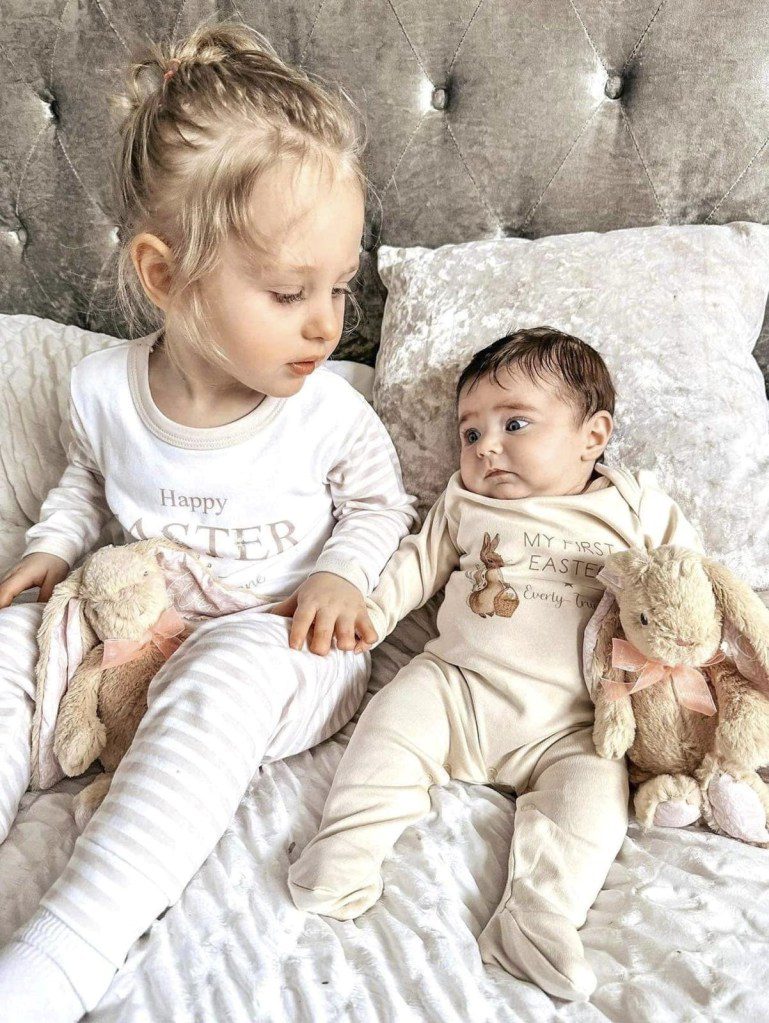 **EMBARGOED UNTIL 14.00HRS GMT - MARCH 17, 2024** Wynter, 3, with her little sister Everly. See SWNS story SWFTpica. A desperate mum is pleading for help with her daughter's rare condition that sees her 