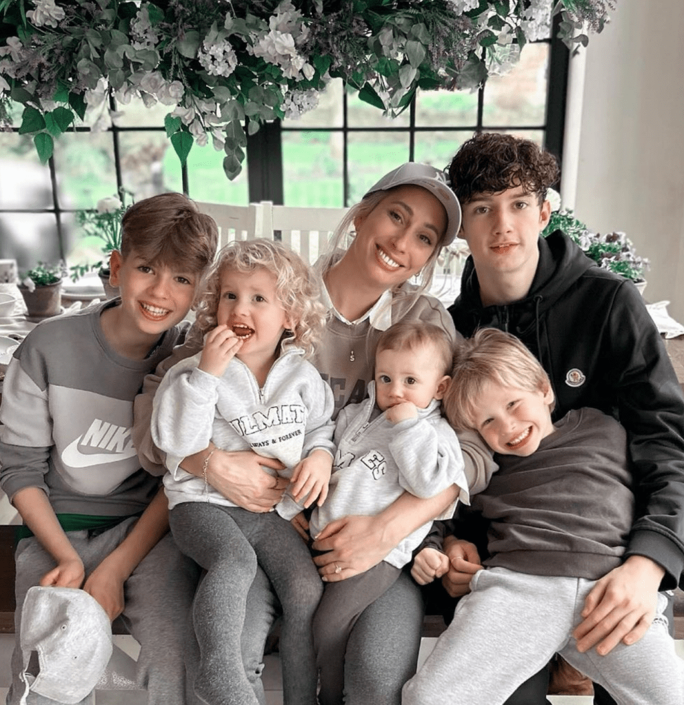 Stacey Solomon with kids