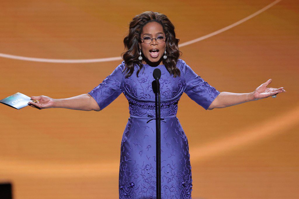 Oprah Winfrey at the 55th NAACP Image Awards held at The Shrine Auditorium on March 16, 2024 in Los Angeles, California. (Photo by John Salangsang/Variety via Getty Images)