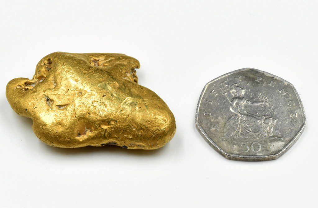 The gold nugget that was discovered metal detectorist Richard Brock in the Shropshire Hills. Release date ??? March 19, 2024. A Devon detectorist got the shock of his life when he joined a treasure hunting expedition in the Shropshire Hills. Within five minutes of setting up his equipment, he???d unearthed the largest gold nugget ever found in England ??? worth an estimated ??30,000. Having travelled up from his home in Devon to join the expedition, he found that on arrival he had difficulty with his detecting kit ??? so had to resort to using an old machine that was not working properly. But moments later he had discovered the biggest find of his life! ???It just goes to show that it doesn???t really matter what equipment you use, if you are walking over the find and are alert enough to what might be lurking underneath the soil, that makes all the difference,??? he commented. Just what a gold nugget was doing in the Shropshire Hills is a mystery, but parts such as the Wenlock Edge is an ancient landscape which was once under a prehistoric ocean and hunters often find remnants of coral in the area. But is it also true that in the area there was a large amount of rock which originally came from Wales ??? a country known to be rich in gold. Now leading auctioneers Mullock Jones is offering the nugget for sale in a timed auction with an estimate of ??30,000.