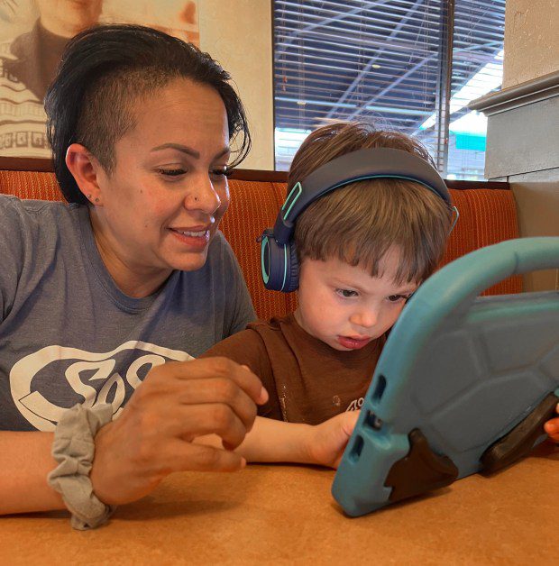 Miriam McDonald spends time with her 4-year-old son, Nico. McDonald struggled to get care for postpartum depression at Kaiser Permanente, an experience that would lead to significant policy changes by the health care provider. (Keith McDonald/KFF Health News/TNS)