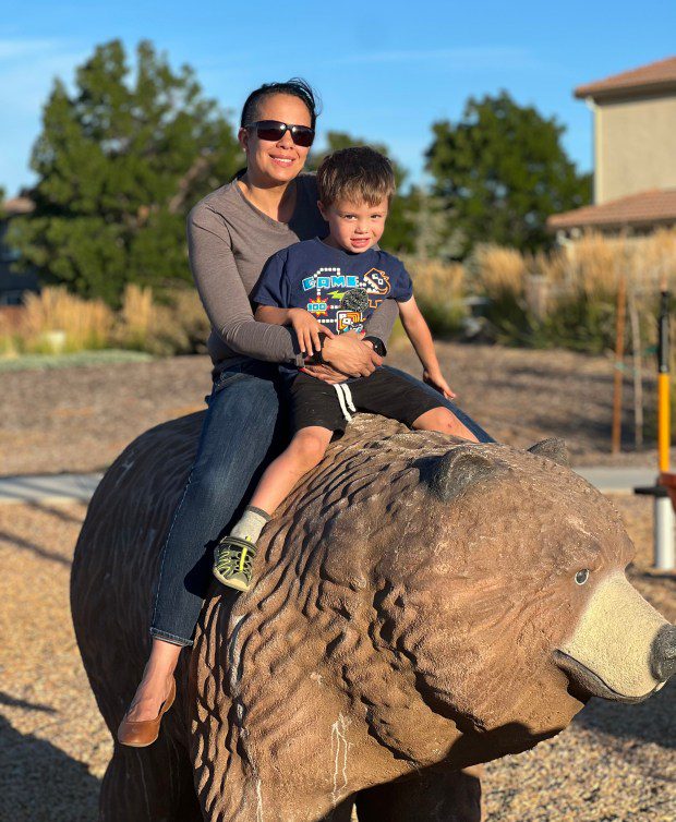 Miriam McDonald spends time with her 4-year-old son, Nico. McDonald struggled to get care for postpartum depression at Kaiser Permanente, an experience that would lead to significant policy changes by the health care provider. (Keith McDonald/KFF Health News/TNS)