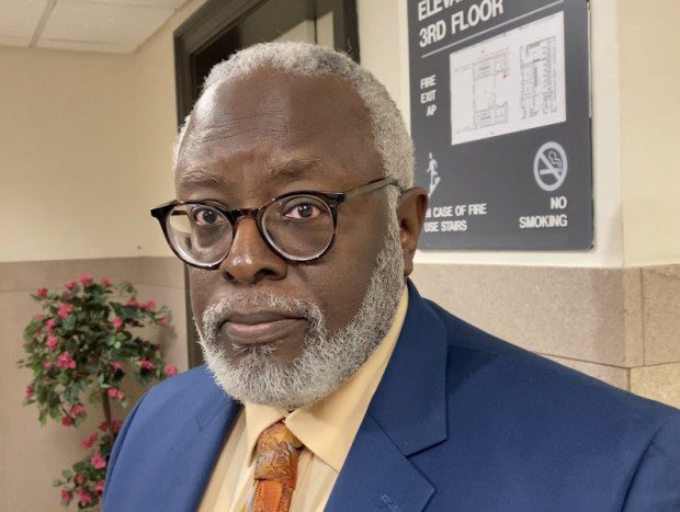 In memory of his daughter, the Rev. Allen King Jr., father of Rachel Elizabeth King, wore orange, Rachel's favorite color, on March 20, 2024, during the trial of two people accused of killing Rachel King. (Photo by Carl Hessler Jr. - MediaNews Group)