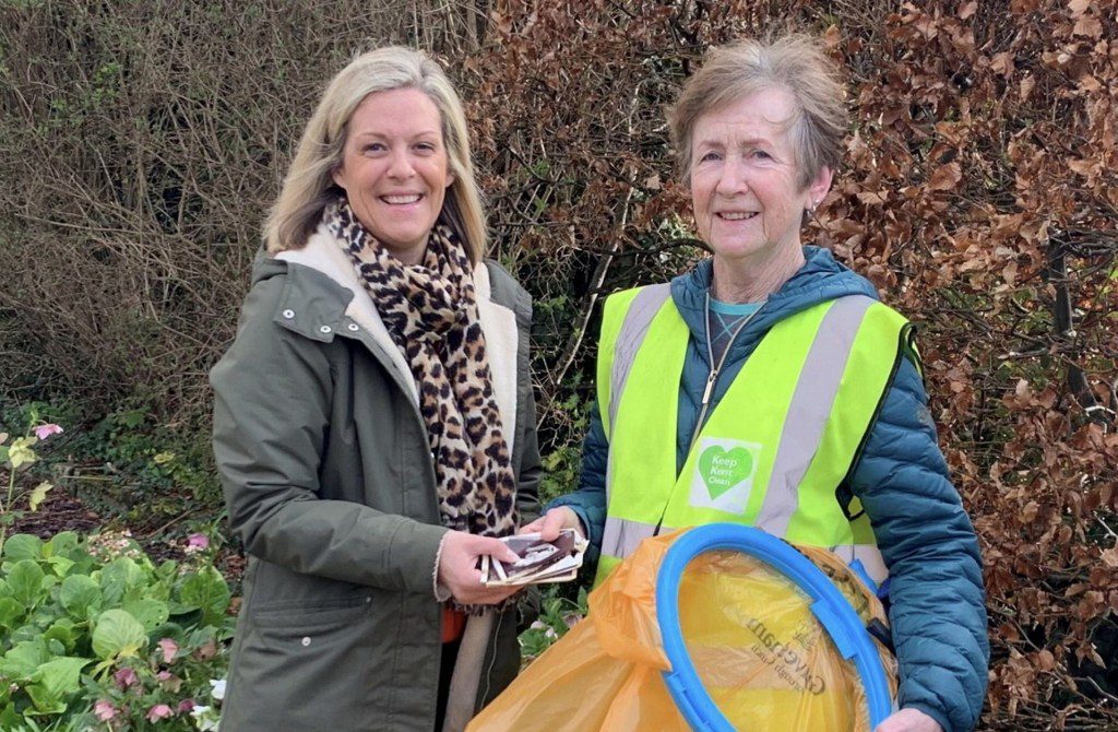 From left: Jean McNeilly with Sheila Gibson, a litter picker who discovered the ultrasound photos of McNeilly's eldest son 12 years after they went missing. Release date March 20 2024. A passionate litter picker has reunited a mother with the baby scan photos of her eldest son more than a decade after they went missing. Jean McNeilly was devastated when she had her handbag, with the ultrasound photos of her eldest son, stolen from her home in 2012. The 48-year-old says she thought she'd never see them again - until they were recently unearthed inside her old handbag just down the road from her home in Gravesend, Kent, by a local litter picker.