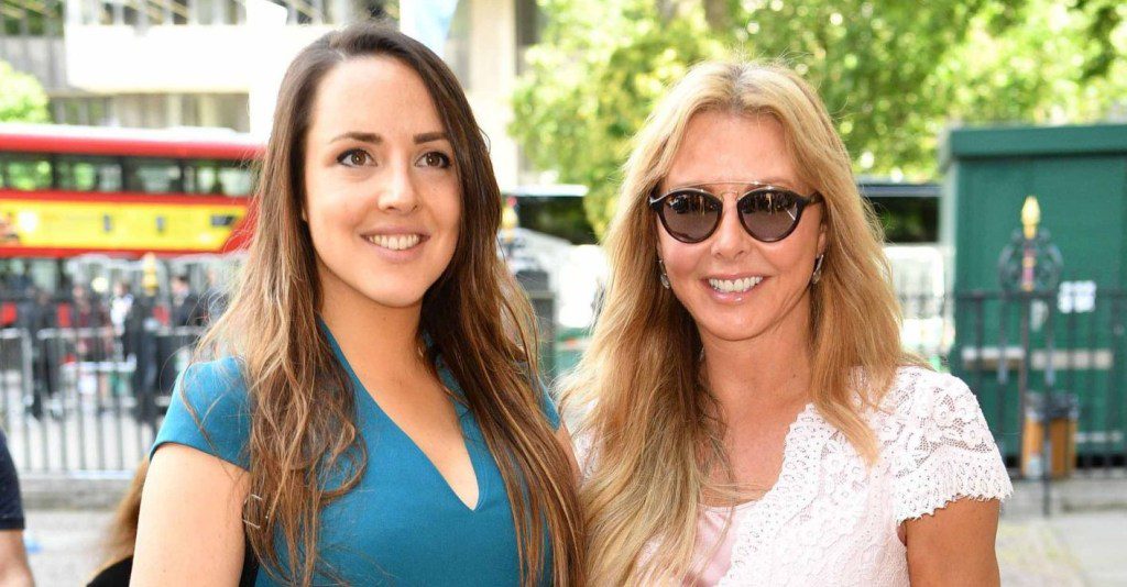 Carol Vorderman and daughter Katie King (left)