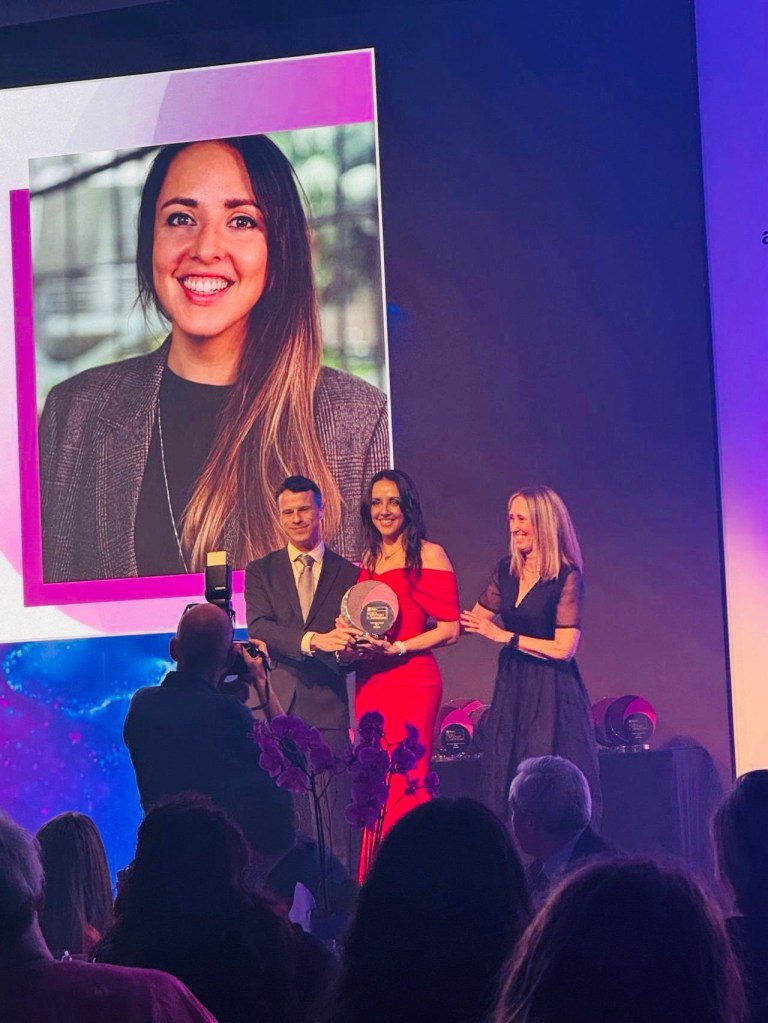 Carol Vorderman's daughter Katie winning award