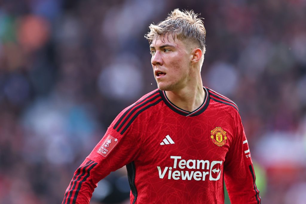 Manchester United striker Rasmus Hojlund