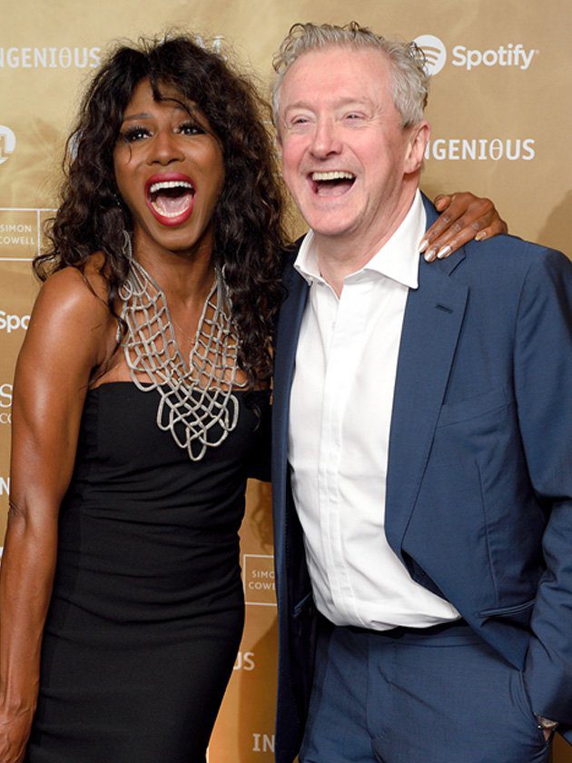 Sinitta and Louis Walsh.