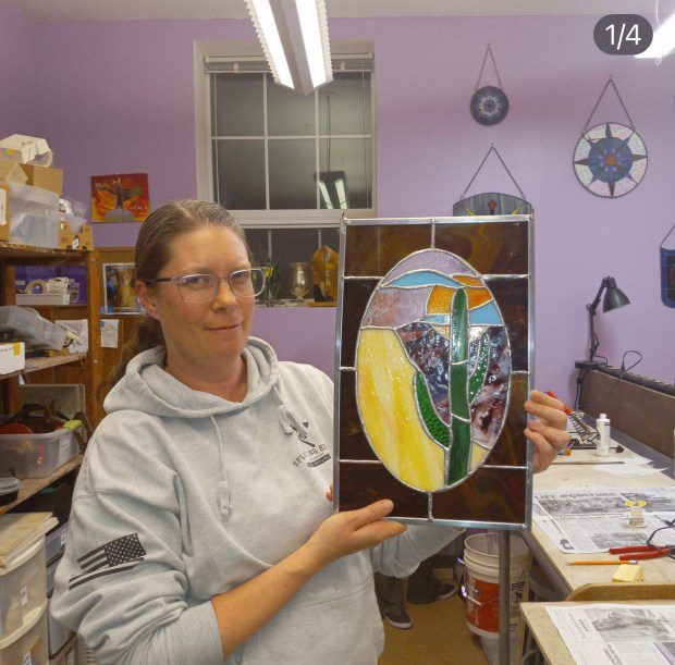 ArtFusion offers an introduction to stained glass class where participants make their own panel. (ArtFusion 19464 / For MediaNews Group)