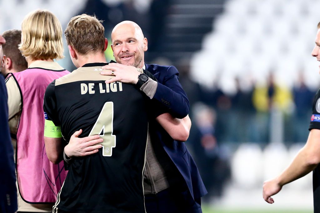 Man Utd boss Erik ten Hag and Matthijs de Ligt