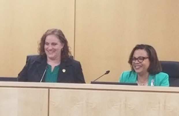 State Reps. Heather Boyd, left, and Gina Curry, are both former UDSD board members. (Alex Rose - Daily Times)