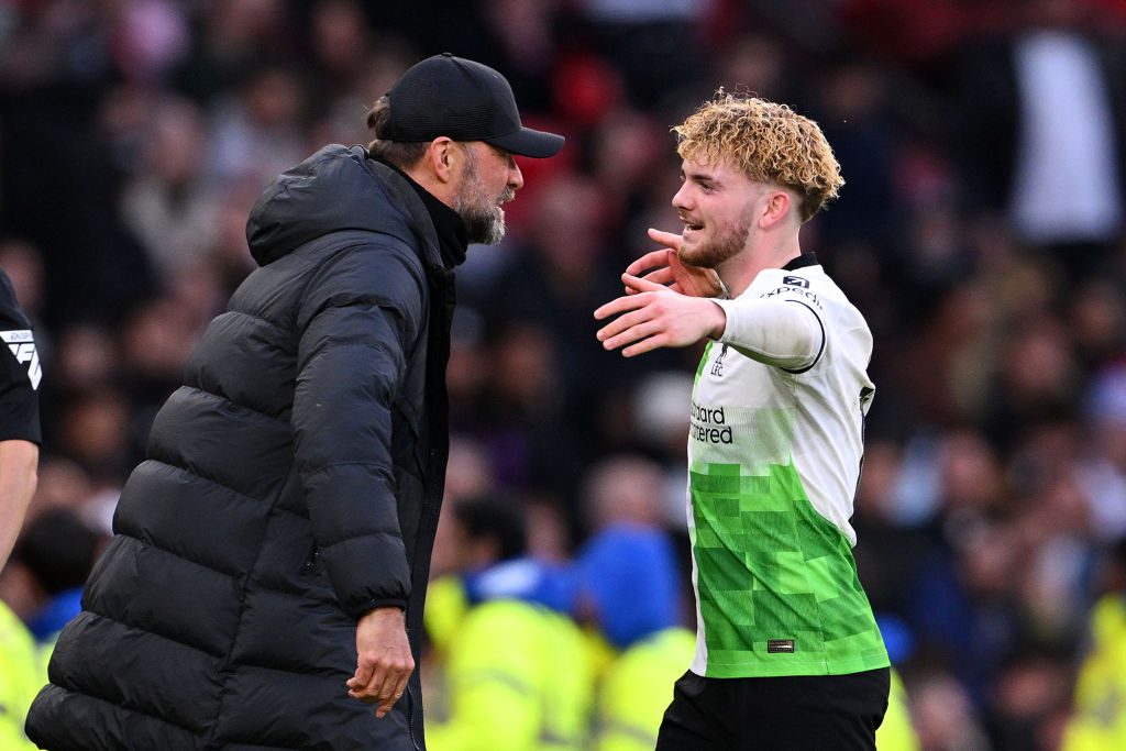 Jurgen Klopp and Harvey Elliott