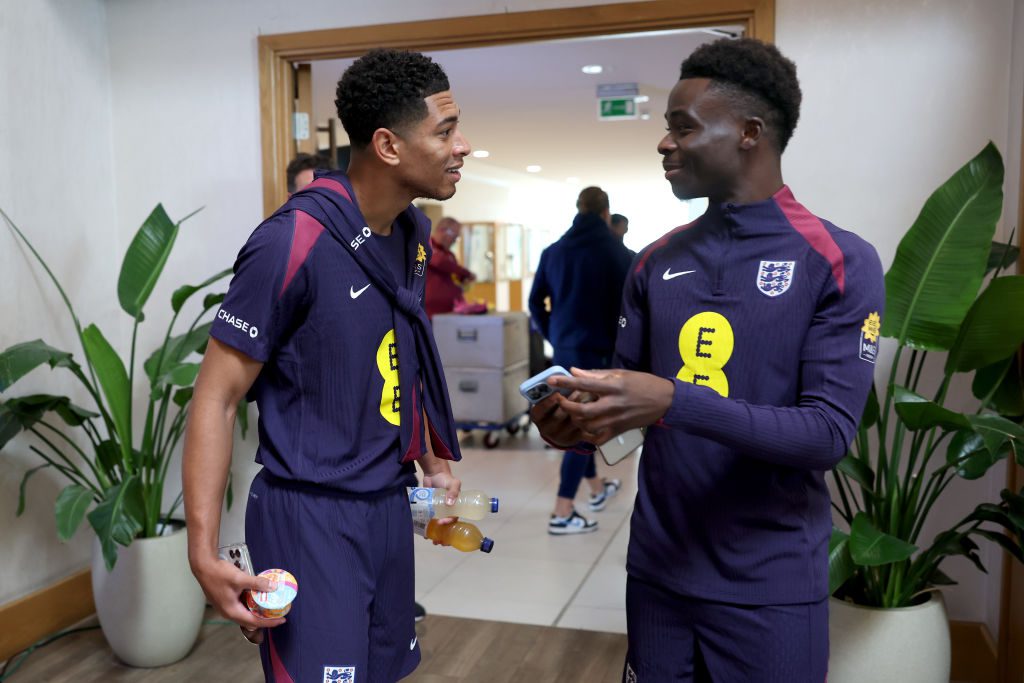 Bukayo Saka with MArcus Rashford.