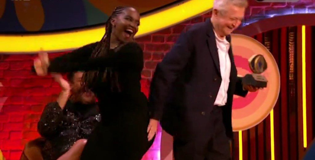 Louis Walsh and Oti Mabuse