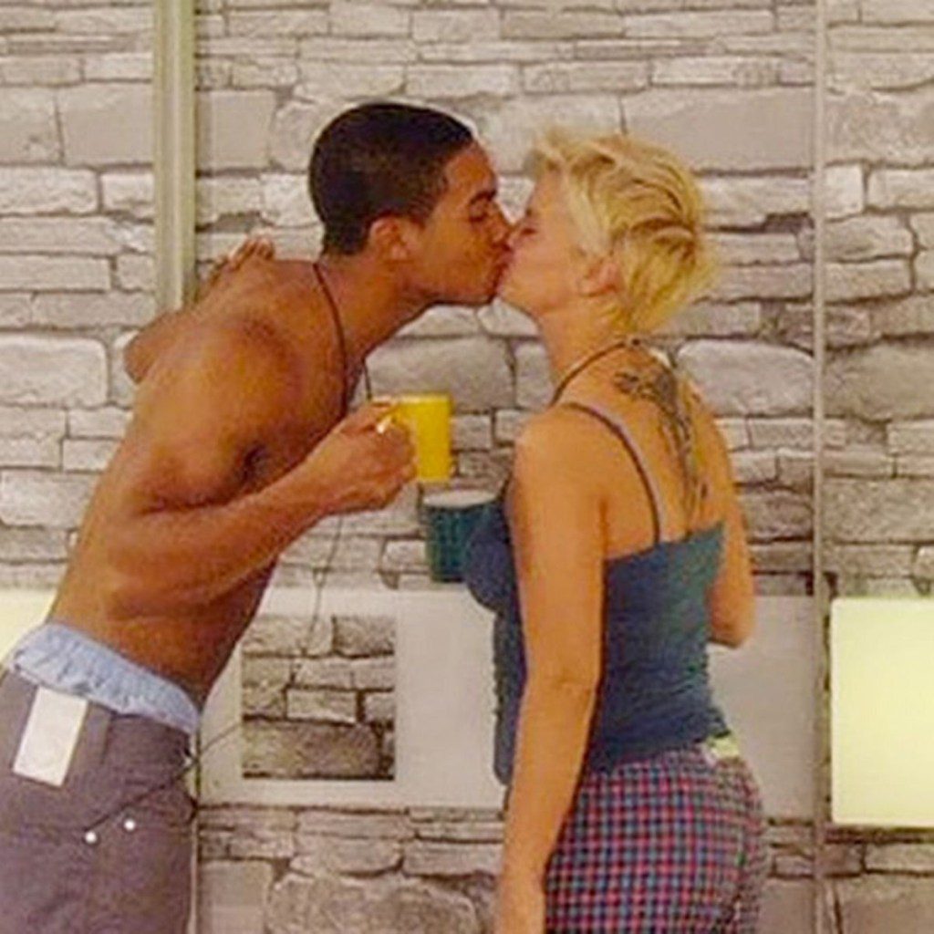 Lucien Laviscount and Kerry Katona on Big Brother 2011 