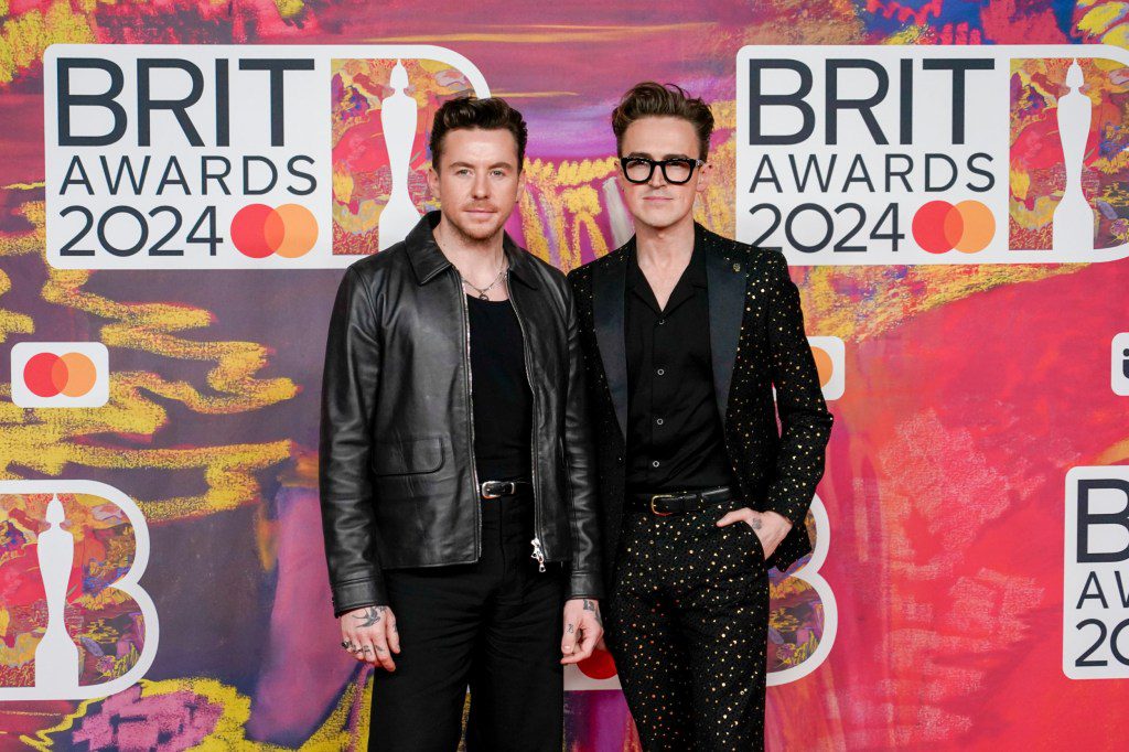 Danny Jones, left, and Tom Fletcher of McFly p